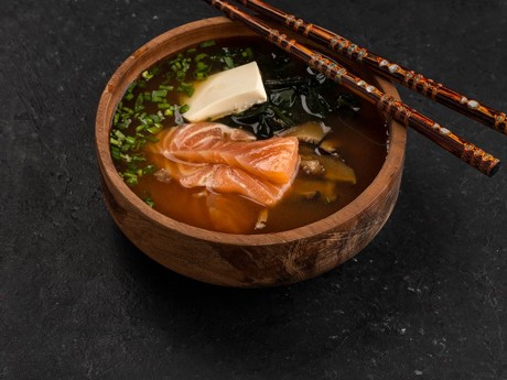 Мисо суп с лососем в Рокет Ролл