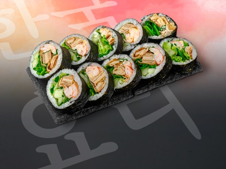 Кимбап с креветкой / 새우김밥 в Рокет Ролл