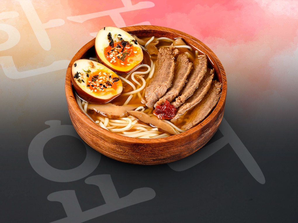 Рамён с говядиной / 소고기라면 в Рокет Ролл